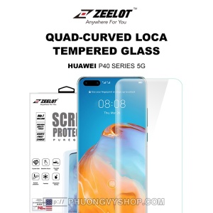 Dán màn hình Huawei P40 Pro - Kính cường lực keo UV Zeelot